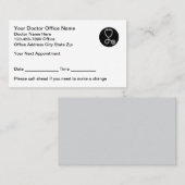 Personalausweise für Ärzte Terminkarte (Vorne/Hinten)