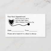 Personalausweise für das medizinische Büro Terminkarte (Vorderseite)