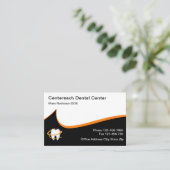 Personalausweise für moderne Zahnärzte Visitenkarte (Stehend Vorderseite)
