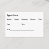 Personalausweise für moderne Zahnärzte Visitenkarte (Rückseite)