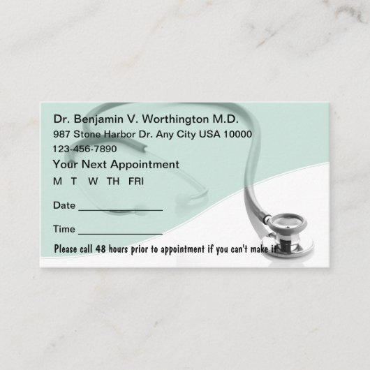 Personalausweise Terminkarte (Vorderseite)