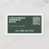 Personalausweiskarten mit einer benutzerdefinierte visitenkarte (Rückseite)