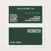 Personalausweiskarten mit einer benutzerdefinierte visitenkarten (Außenseite Aufgefaltet)