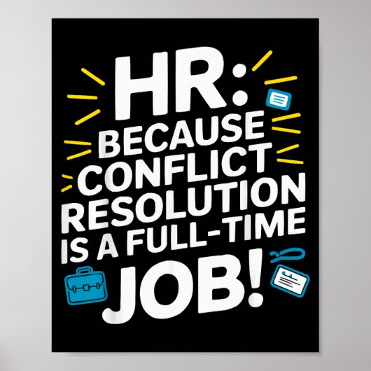Personalchef Personalwesen Mitarbeiter Arbeitsplat Poster (Vorne)