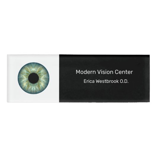 Personaldatenträger des Eye Doctor Vision Center Namenschild (Vorderseite)