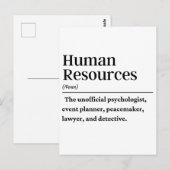 Personaldefinition Postkarte (Vorne/Hinten)