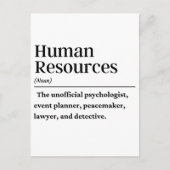 Personaldefinition Postkarte (Vorderseite)