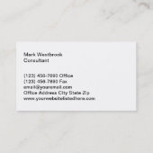 Personaldienst der Anstellung Visitenkarte (Rückseite)