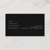 Personale Visitenkarte trainer (Rückseite)