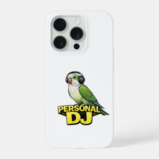 Personaler DJ Quaker-Papagei iPhone Hülle (Rückseite)