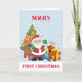 Personalienname des ersten Weihnachtsjunges Niedli Feiertagskarte (Vorderseite)