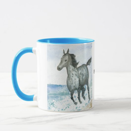 Personalisable Connemara Pony-Kaffee-Tasse Tasse (Links)