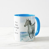 Personalisable Connemara Pony-Kaffee-Tasse Tasse (VorderseiteRechts)