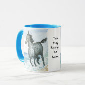 Personalisable Connemara Pony-Kaffee-Tasse Tasse (Vorderseite Links)