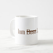Personalisation iam Leader nicht boos klassische T Kaffeetasse (Vorderseite Links)