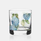 Personalise Bridal Shower Blue Hydrangeas Whiskyglas (Links)