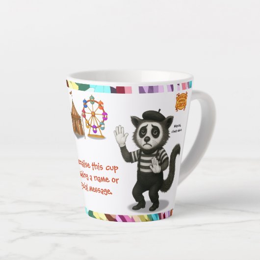 Personalise: Marcel, civet mime Milchtasse (Rechte Ecke)