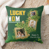 Personalise Name And Photo St. Patrick's Day Green Kissen (Decke)