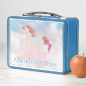 Personalise name on My prancing unicorn Metall Brotdose (Beispiel)