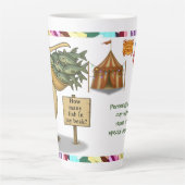 Personalise: Pierre pelican's brilliant beak Milchtasse (Vorderseite)