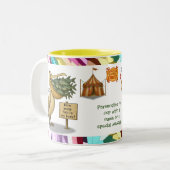 Personalise: Pierre pelican's brilliant beak Zweifarbige Tasse (Vorderseite Links)