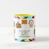 Personalise: Pierre pelican's brilliant beak Zweifarbige Tasse (Mittel)