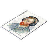 PERSONALISE Rocking Vincent Portrait Notebook Notizblock (Linke Seite)