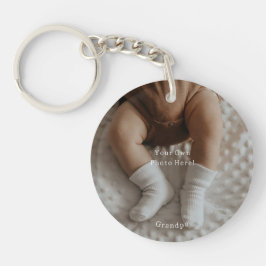 Personalise Your Own Photo And Text Grandpa. Schlüsselanhänger