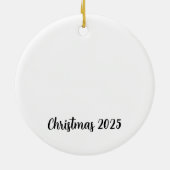 Personalised 1st Christmas Tree Decoration  Keramik Ornament (Hinten)