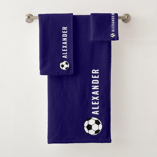 Personalised 3-Piece Sports Towel & Flannel Set |  (Insitu)