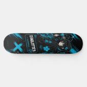 Personalised Anime Cyan Skateboard Deck (Horizontal)