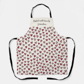 Personalised Apron - Baked with Love Schürze (Vorderseite)