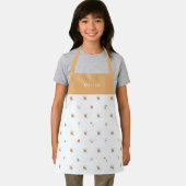 Personalised Autumnal Botanical Fall Pattern Apron Schürze (Insitu)