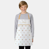 Personalised Autumnal Botanical Fall Pattern Apron Schürze (Getragen)