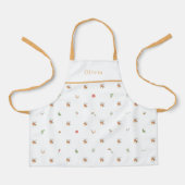 Personalised Autumnal Botanical Fall Pattern Apron Schürze (Vorderseite)