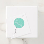 Personalised Balloon Party birthday christening  Geschenkanhänger (Beispiel)