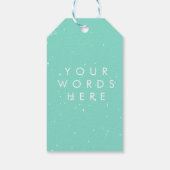 Personalised Balloon Party birthday christening  Geschenkanhänger (Rückseite)