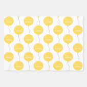 Personalised Balloon Party birthday christening  Geschenkpapier Set (Vorderseite 3)