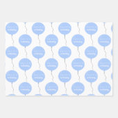 Personalised Balloon Party birthday christening  Geschenkpapier Set (Vorderseite 2)