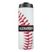 Personalised Baseball Water Bottle With Name Thermosbecher (Vorderseite)