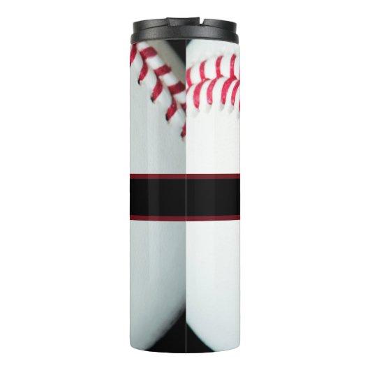 Personalised Baseball Water Bottle With Name Thermosbecher (Rückseite)