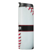 Personalised Baseball Water Bottle With Name Thermosbecher (Nach rechts gedreht)