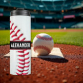 Personalised Baseball Water Bottle With Name Thermosbecher