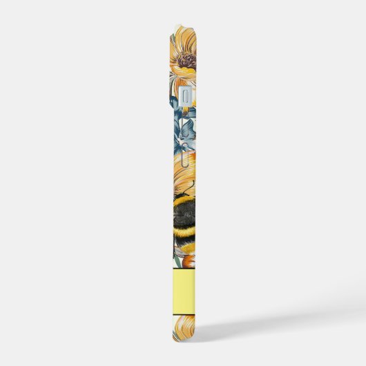 Personalised Bee Harmony iPhone 15 Hülle (Linke Seite)