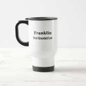 Personalised Best Grandad Ever Monogrammed  Reisebecher (Links)