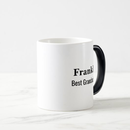 Personalised Best Grandad Ever Monogrammed Verwandlungstasse (VorderseiteRechts)