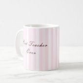 Personalised Best Teacher Ever Mug Kaffeetasse (Vorderseite Links)