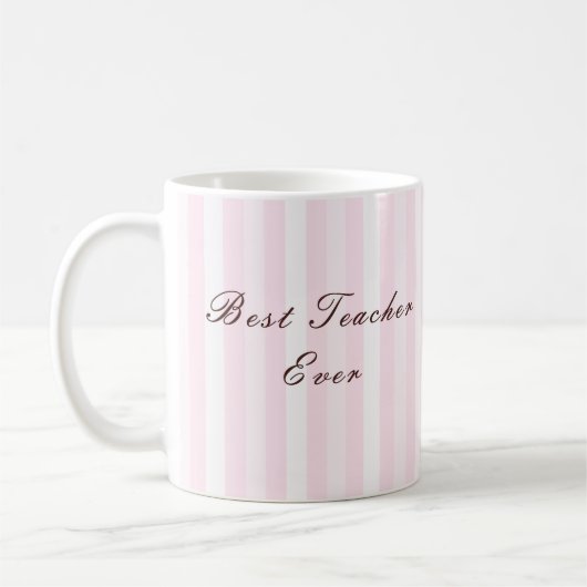 Personalised Best Teacher Ever Mug Kaffeetasse (Links)