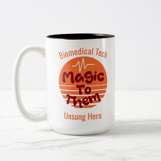 Personalised Biomedical Technician Mug Zweifarbige Tasse (Links)