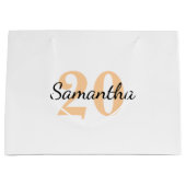 Personalised Birthday Gift Bag, Birthday Gift Bag  Große Geschenktüte (Vorderseite)